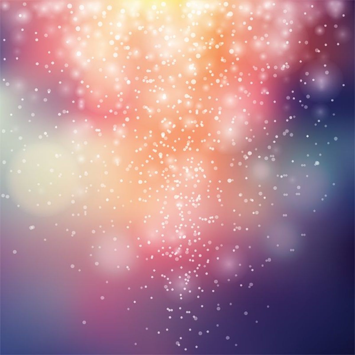 Numerous tiny white lights and larger glowing orbs symbolising Archangel Uriel energies.