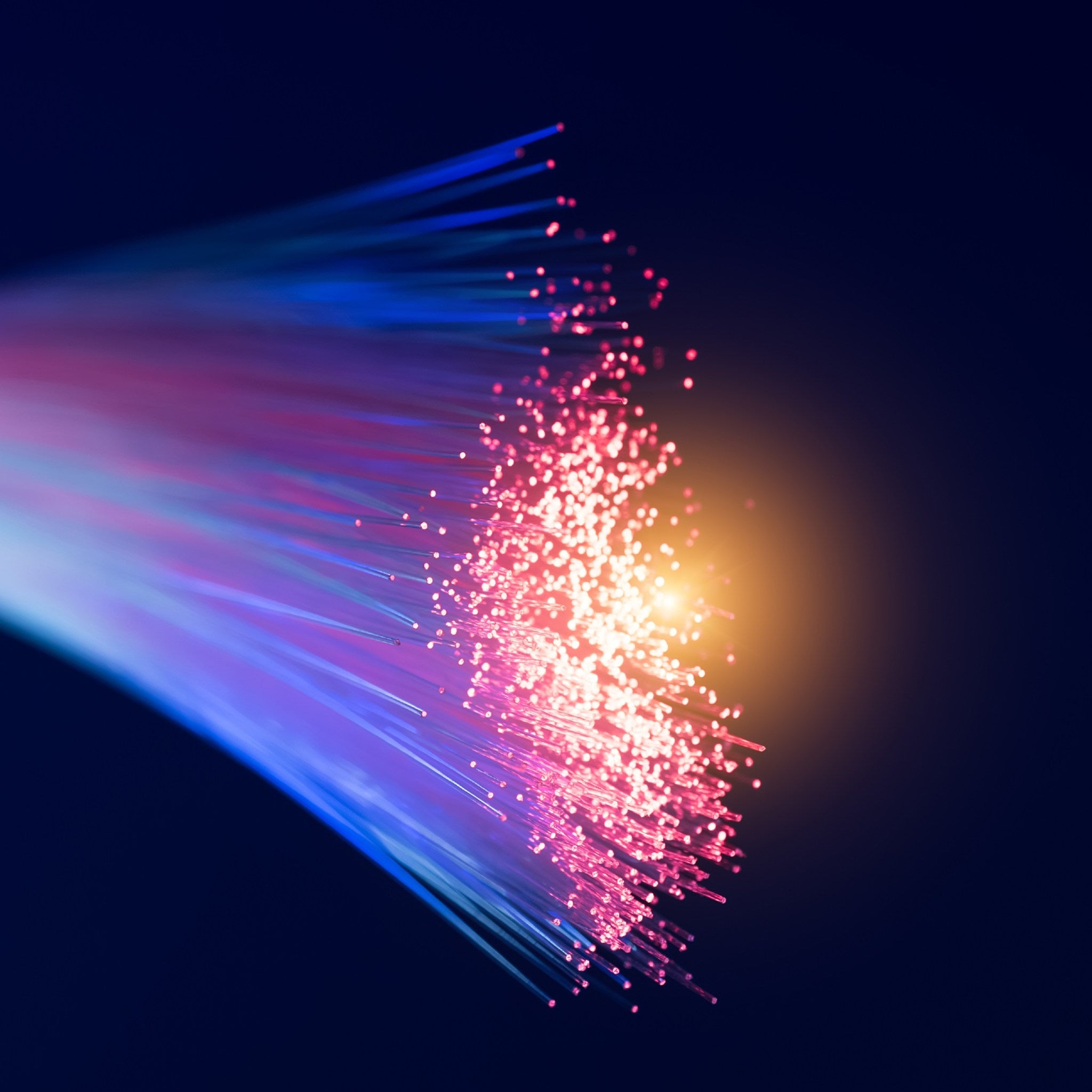 A colourful representation of energy cords with a bright end, symbolising spiritual or energetic connections.