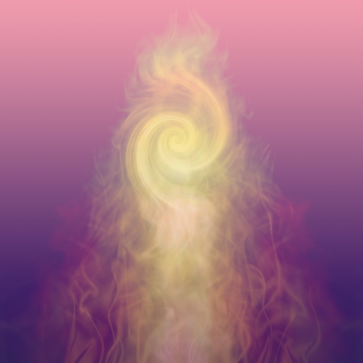 Colourful spiral design symbolising the movement of life force and Seichim energy.