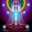 Ultimate Clearing Treatment: meditating figure with vibrant chakras and glowing aura, symbolising deep energy clearing, spiritual balance, and inner harmony.