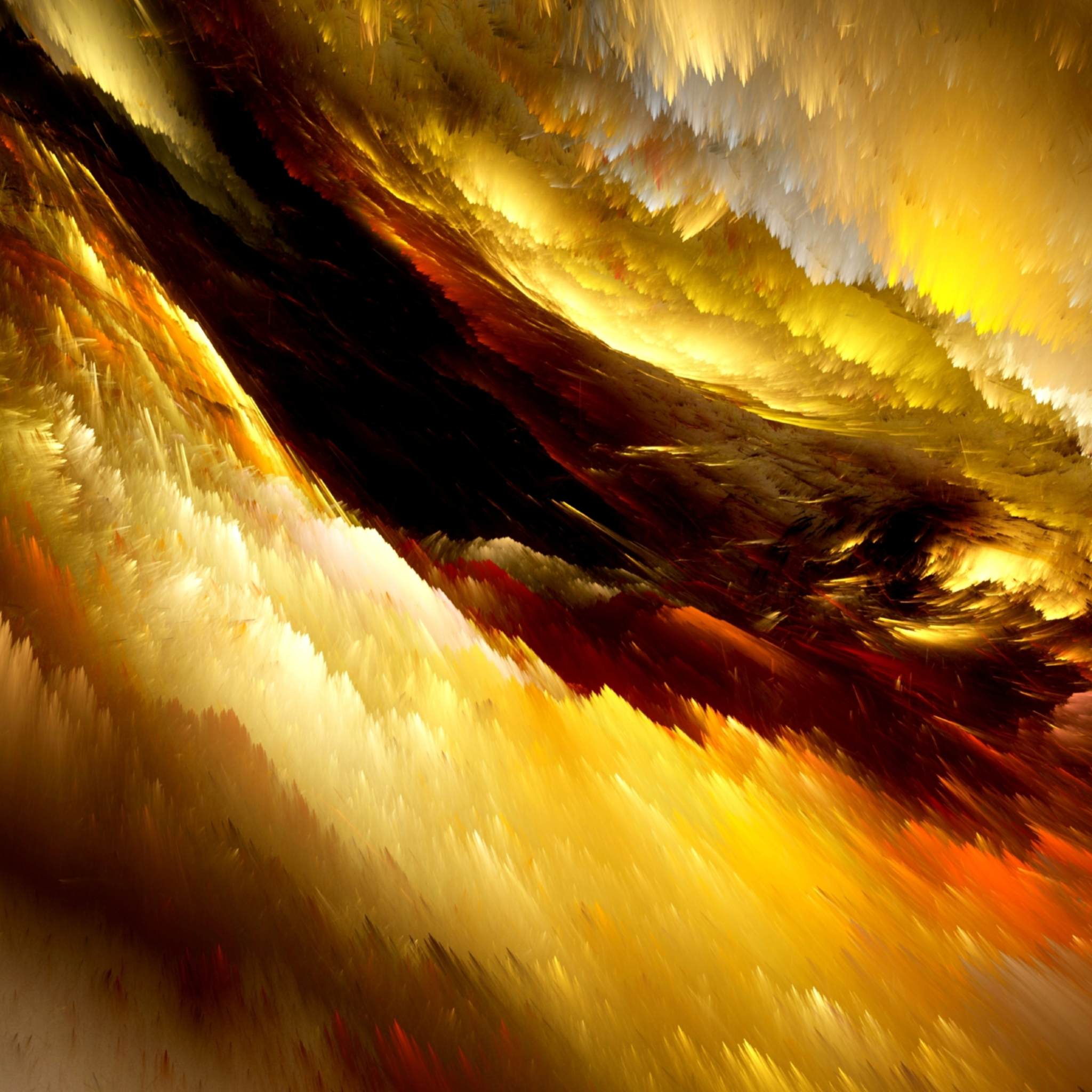 Ultimate Golden Ray Transmutation and Cleanse Treatment: abstract image of swirling, dynamic energy in shades of gold, yellow, and brown.