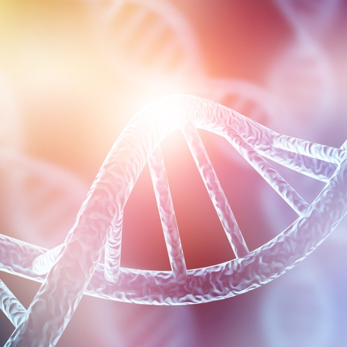 Glowing strand of DNA representing spiritual DNA activation and enhancement.