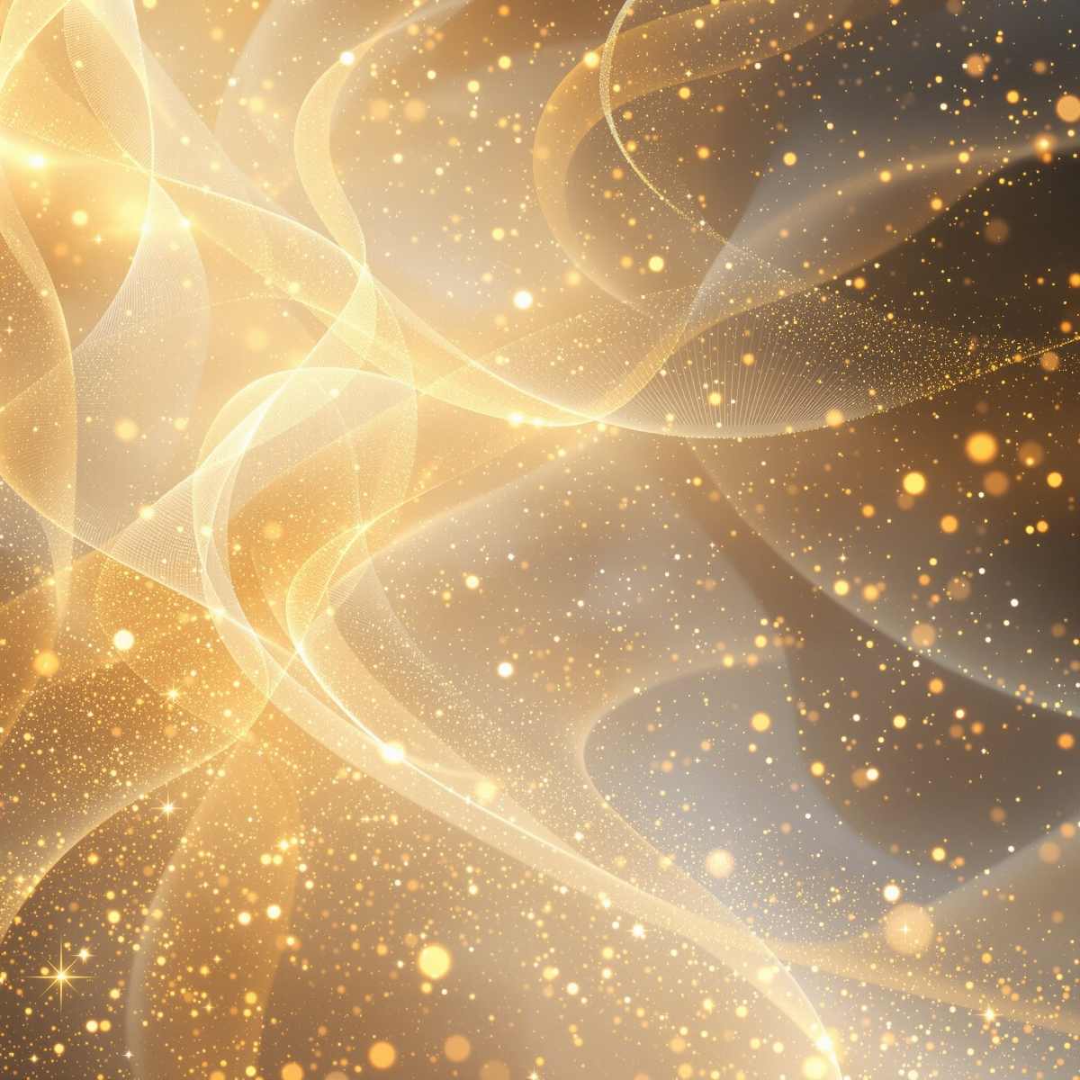 Elegant gold energy flows symbolising energetic money flow and abundance.