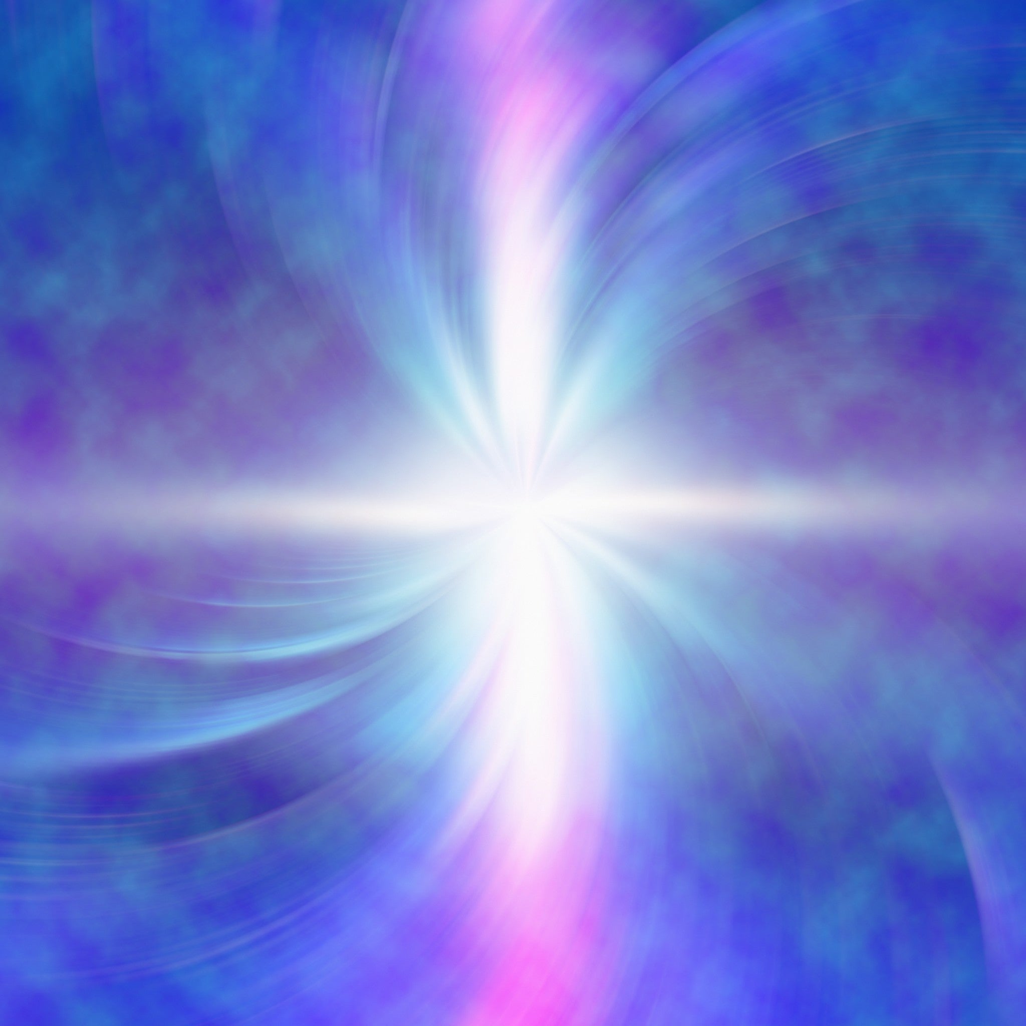 A bright white glowing light burst, surrounded by swirling blue and purple energy, representing the 3333 angel number.