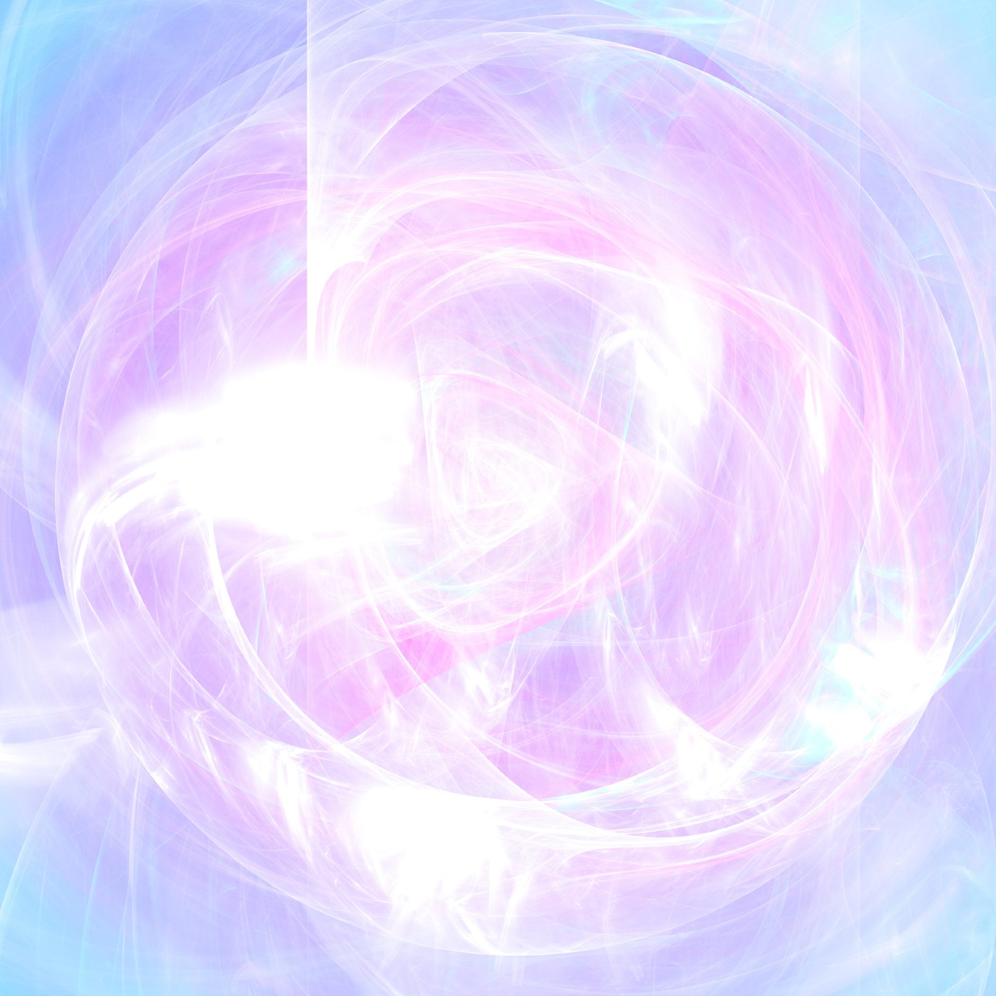 Pastel-coloured abstract spiral design with pink and light blue hues symbolising Archangel Ariel energies.