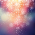 Numerous tiny white lights and larger glowing orbs symbolising Archangel Uriel energies.