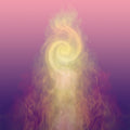 Colourful spiral design symbolising the movement of life force and Seichim energy.