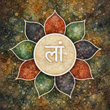 Gaia Gateway Chakra with a white symbol on a forest-moss-green background.